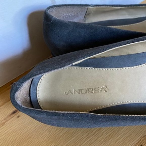 Low Heal Suede Wedges - Picture 4 of 5